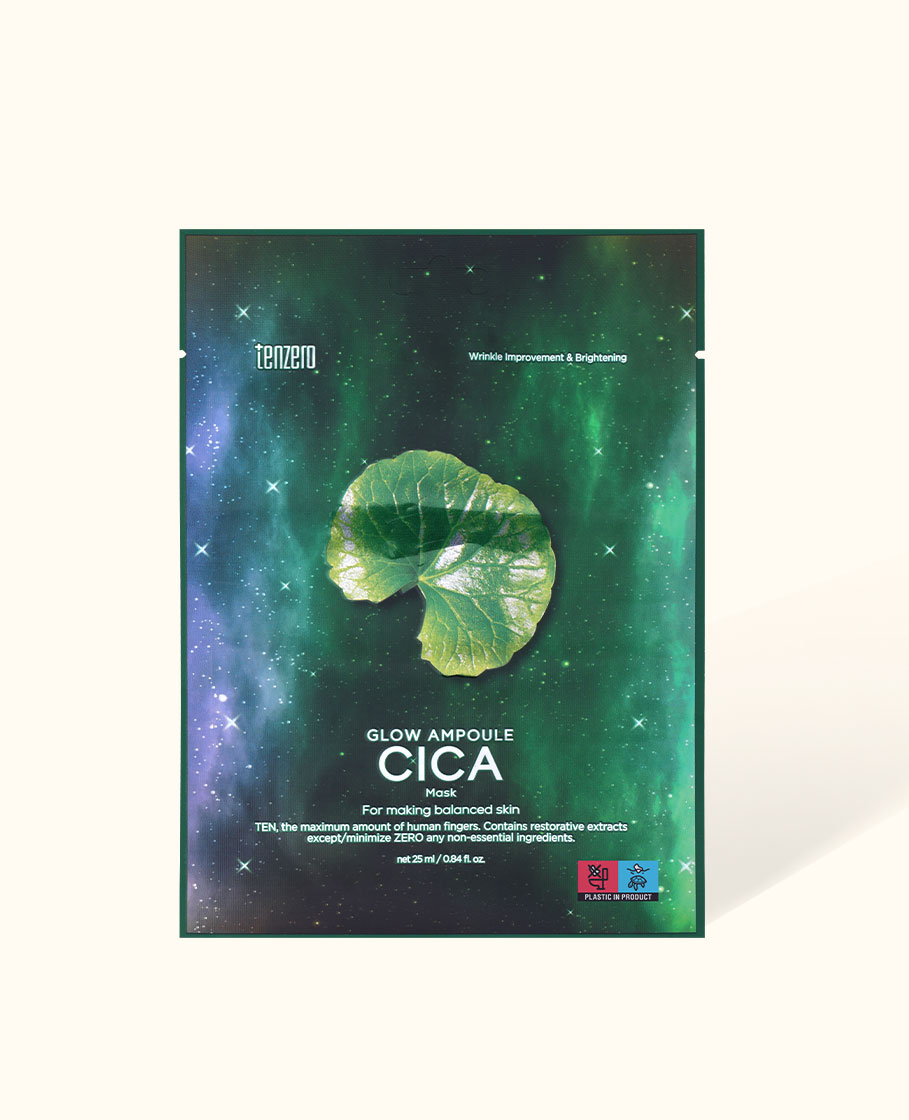 TENZERO GLOW AMPOULE CICA MASK