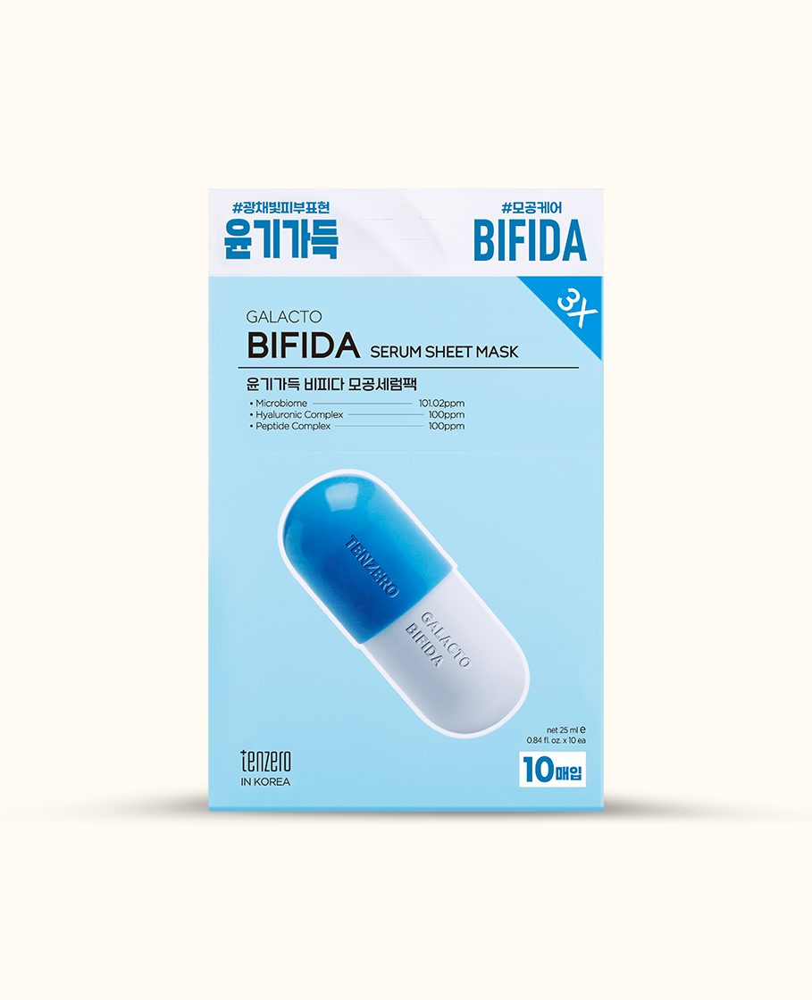 TENZERO 3X GLACTO BIFIDA SERUM SHEET MASK