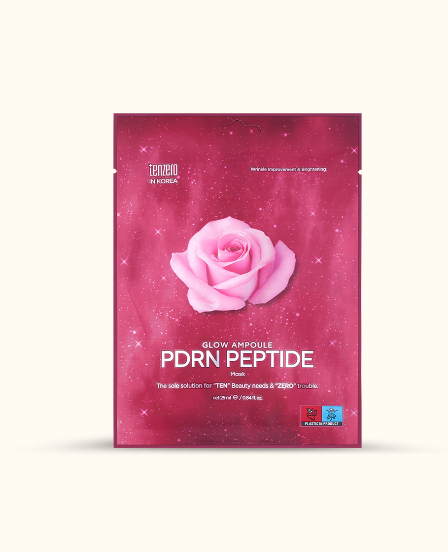 TENZERO GLOW AMPOULE PDRN PEPTIDE MASK