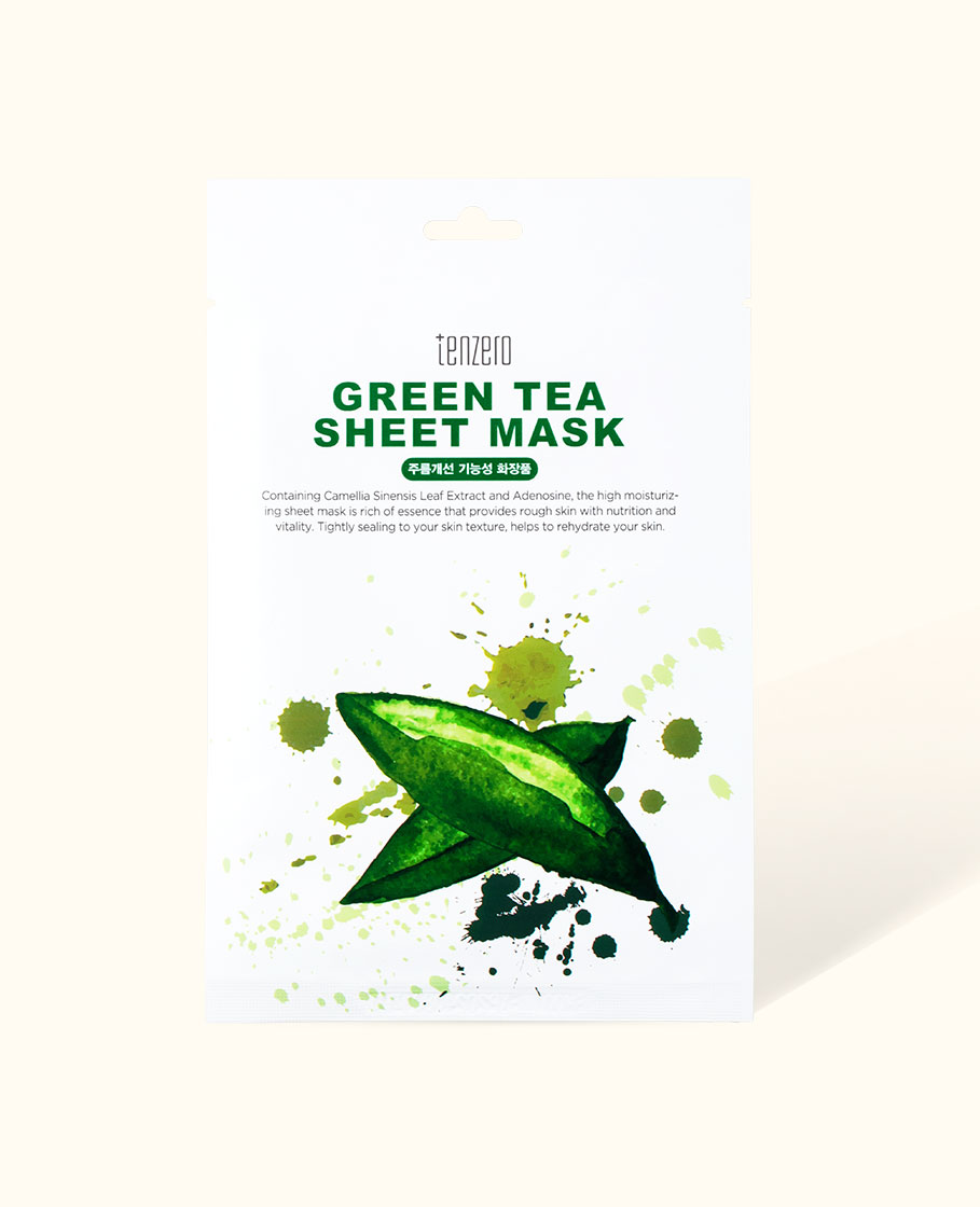 MẶT NẠ GIẤY CHĂM SÓC DA HẰNG NGÀY TENZERO GREEN TEA SHEET MASK