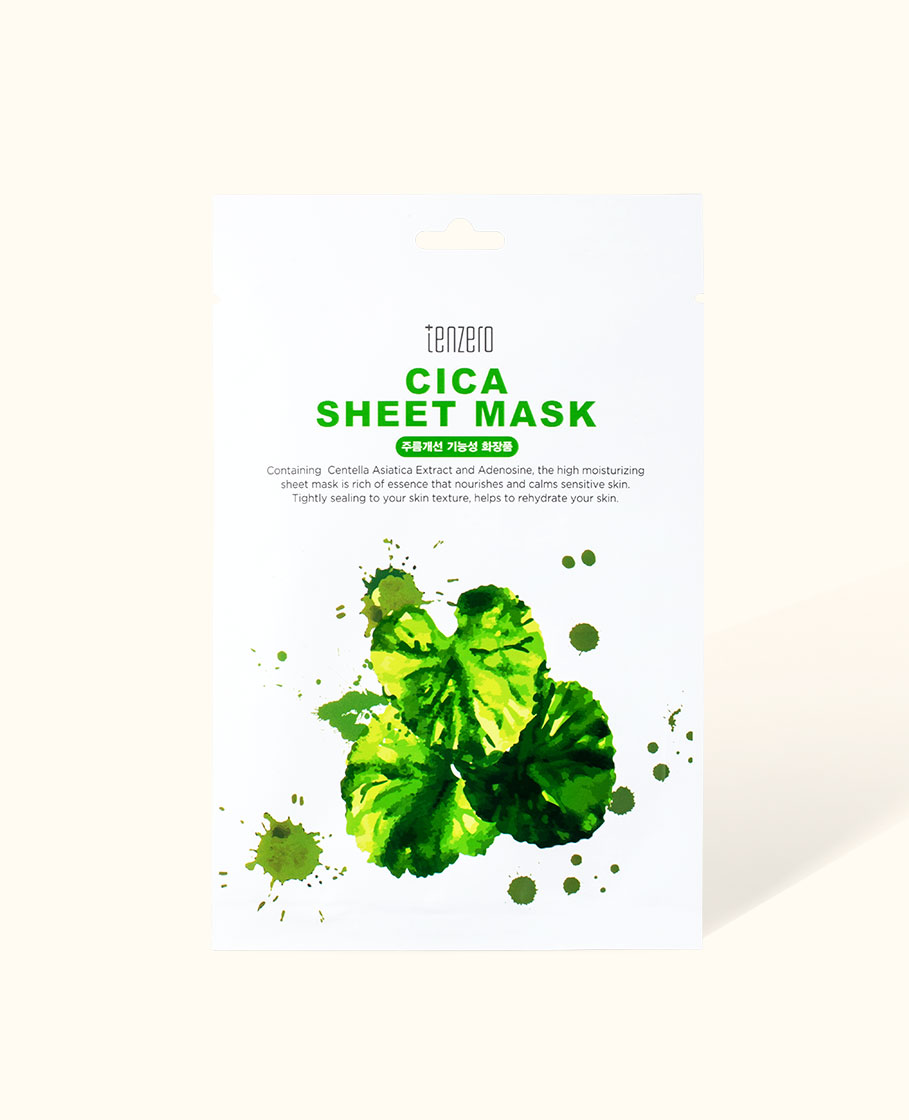 MẶT NẠ GIẤY LÀM DỊU VÀ PHỤC HỒI DA TENZERO CICA SHEET MASK