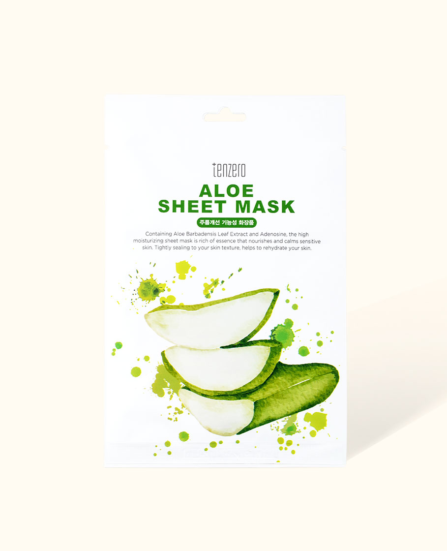 MẶT NẠ GIẤY CẤP ẨM VÀ LÀM DỊU DA TENZERO ALOE SHEET MASK