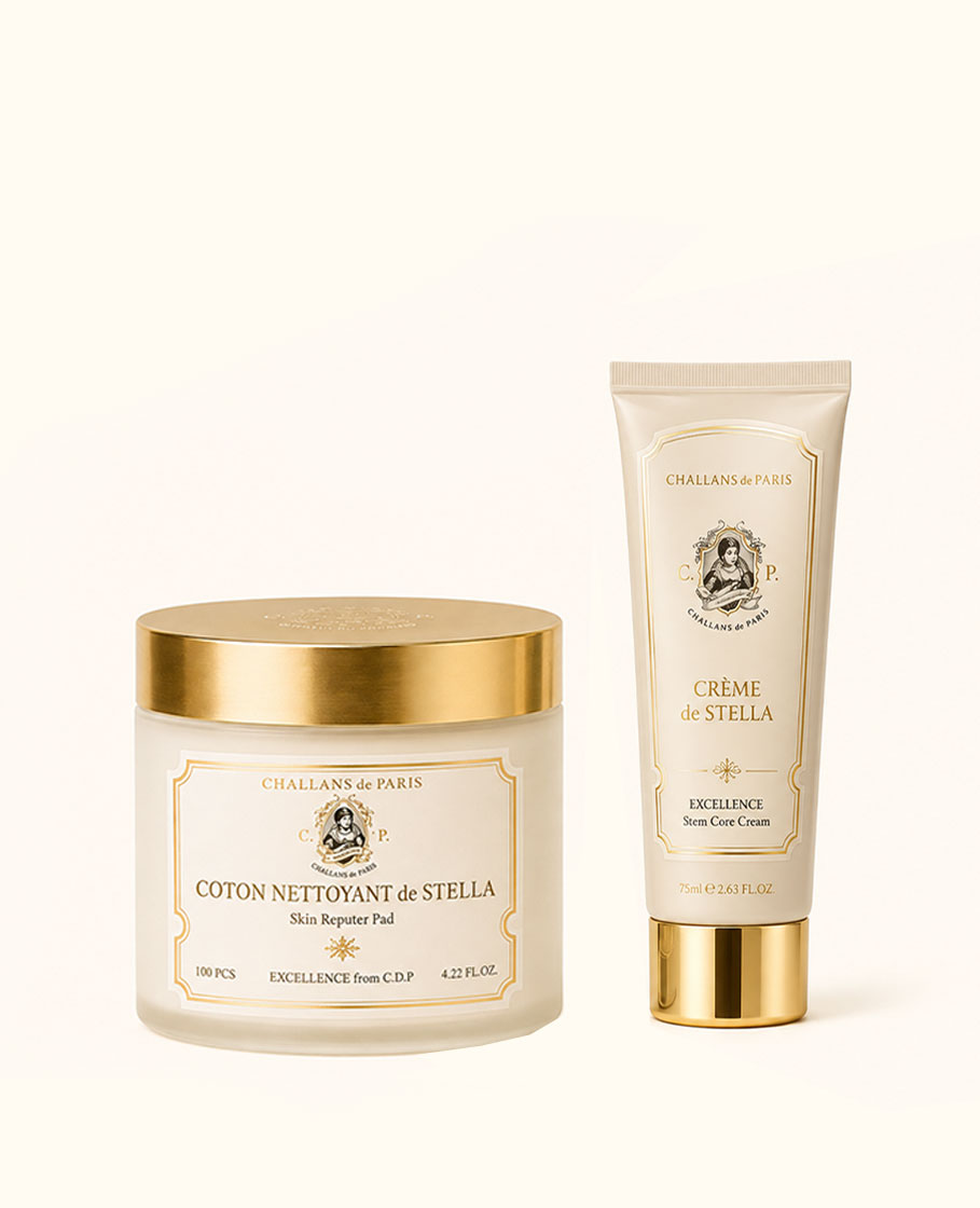 BỘ SẢN PHẨM KIỂM SOÁT DẦU NHỜN VÀ MỊN MƯỢT DA HẰNG NGÀY: COTON NETTOYANT de STELLA EXCELLENCE & CRÈME de STELLA