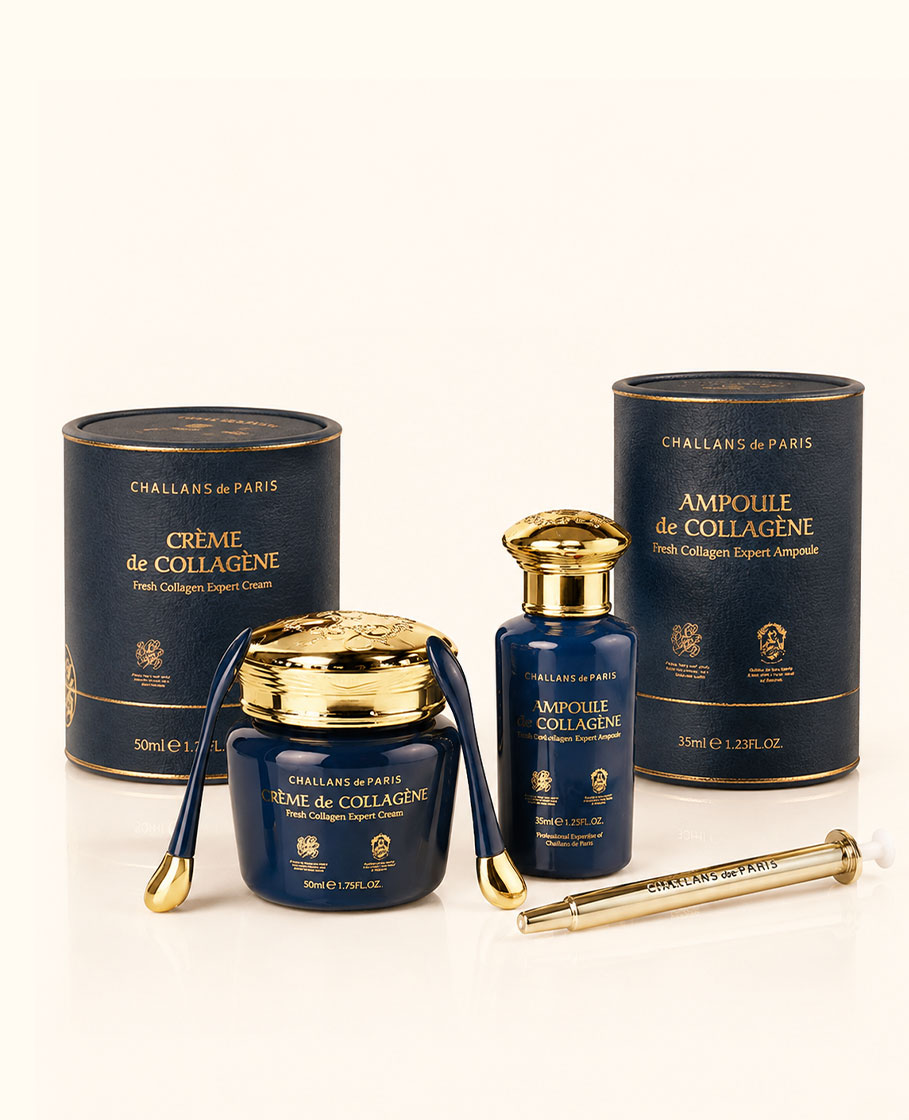 BỘ SẢN PHẨM CAO CẤP TRẺ HÓA VÀ NÂNG CƠ CHUYÊN SÂU CHALLANS de PARIS: EXPERT COLLAGÈNE SERIES DUO