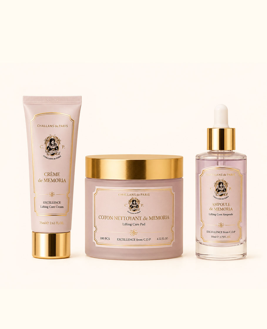 BỘ SẢN PHẨM CHỐNG LÃO HÓA VÀ NÂNG CƠ TOÀN DIỆN CHALLANS de PARIS: MEMORIA ANTI-AGING 3-STEP SET