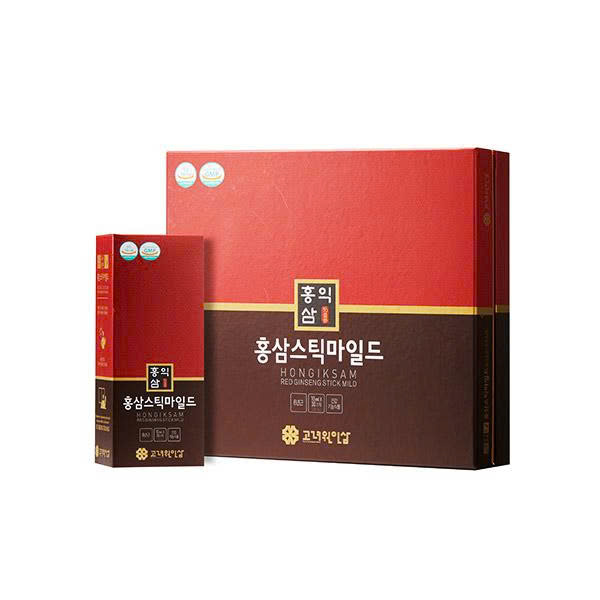 Nước hồng sâm củ dạng que vị dịu nhẹ Hongik Ginseng Red Ginseng Stick Mild (10ml x 30 gói)