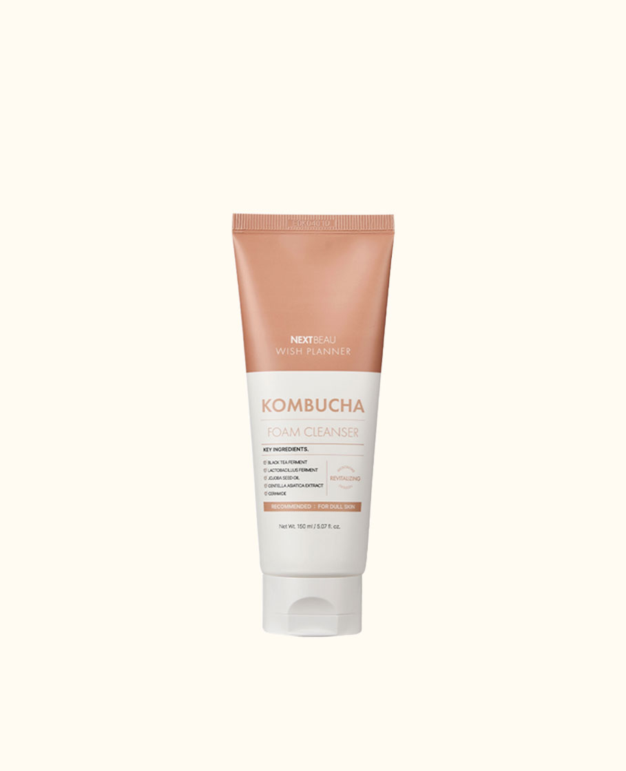 NEXTBEAU Sữa rửa mặt Wish Planner Kombucha làm sạch dịu nhẹ (150ml)