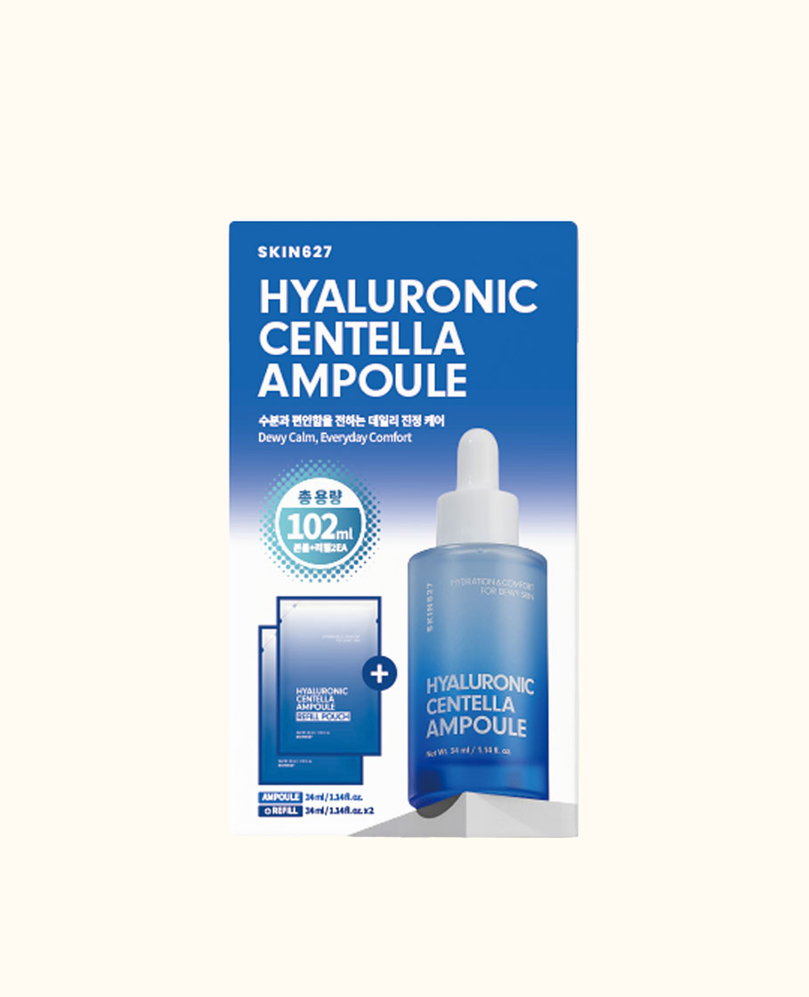 SKIN627 Tinh chất Hyaluronic Acid & Rau Má cấp ẩm làm dịu da