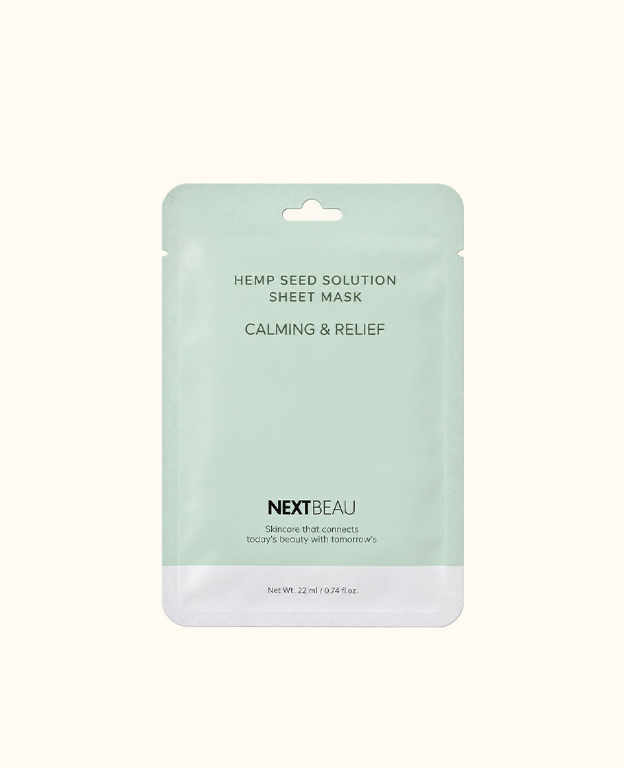 NEXTBEAU Mặt nạ giấy Hạt gai dầu làm dịu, phục hồi