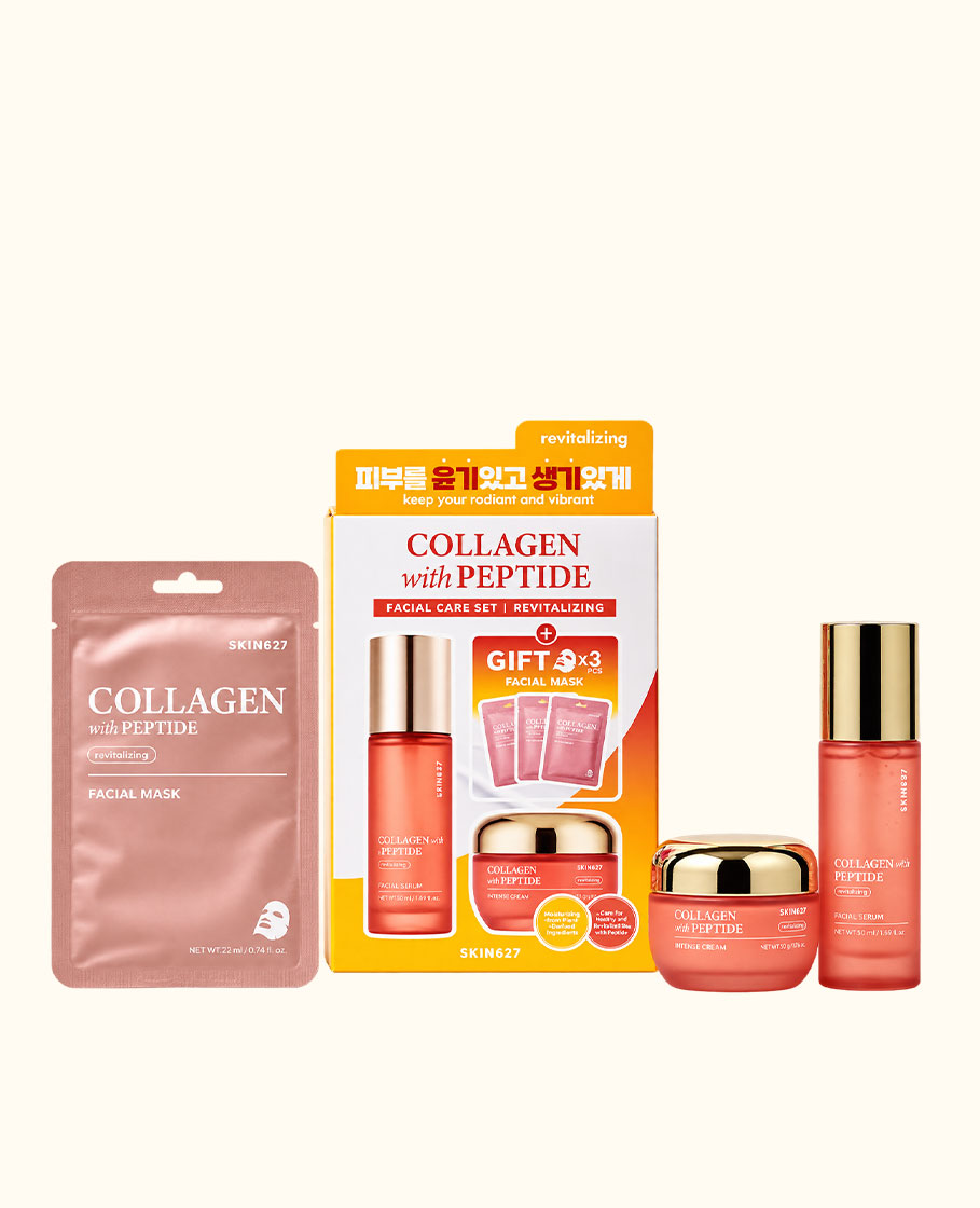 SKIN627 Bộ chăm sóc da săn chắc phục hồi Collagen & Peptide