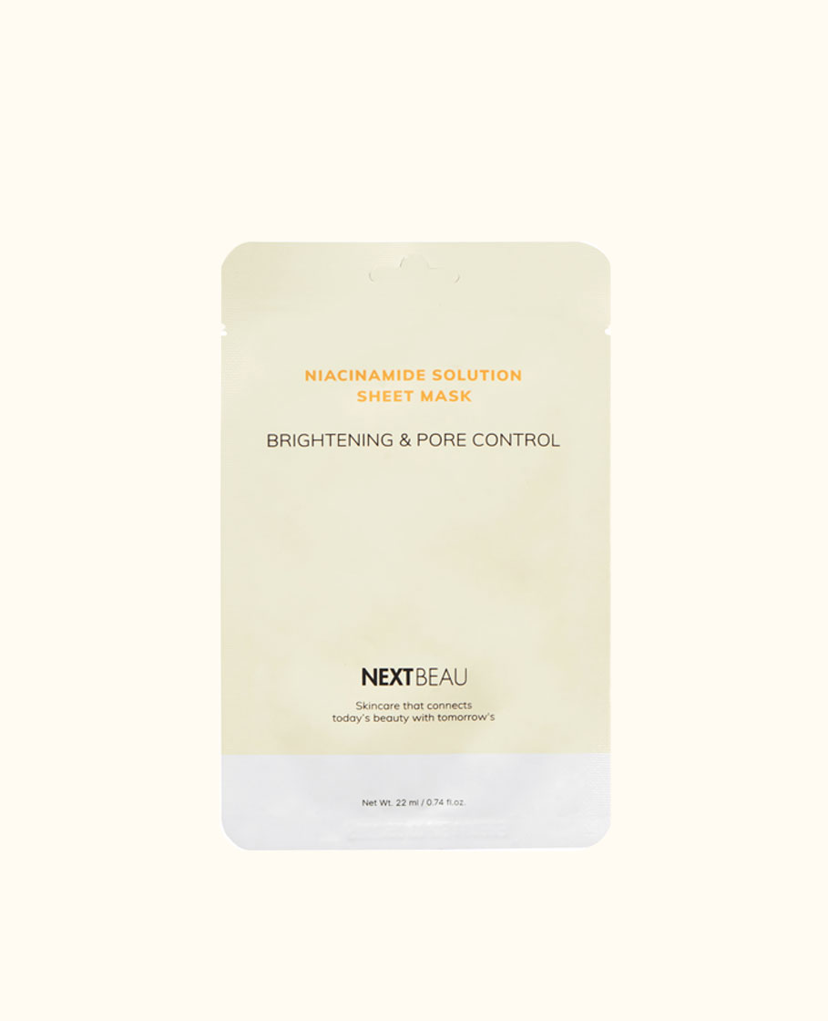 NEXTBEAU Mặt nạ giấy Niacinamide dưỡng sáng, chăm sóc lỗ chân lông