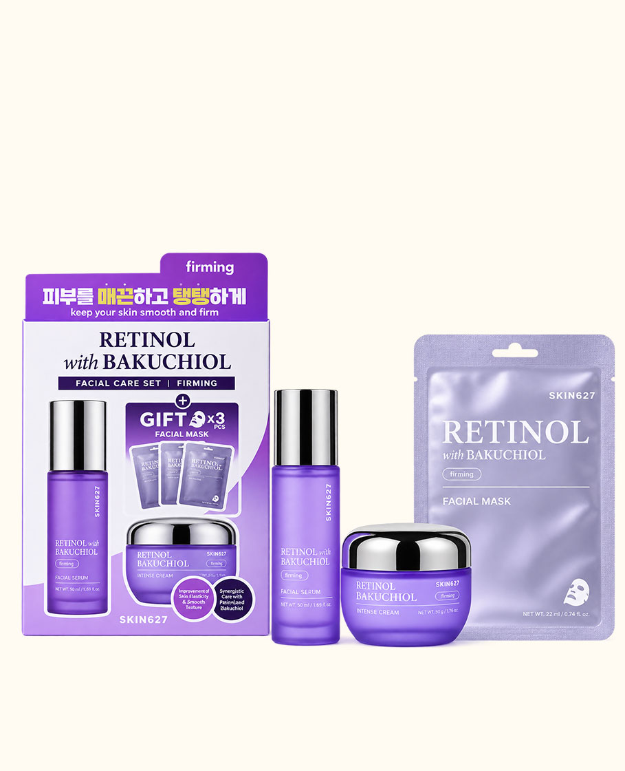 SKIN627 Bộ chăm sóc da chống lão hóa Retinol & Bakuchiol
